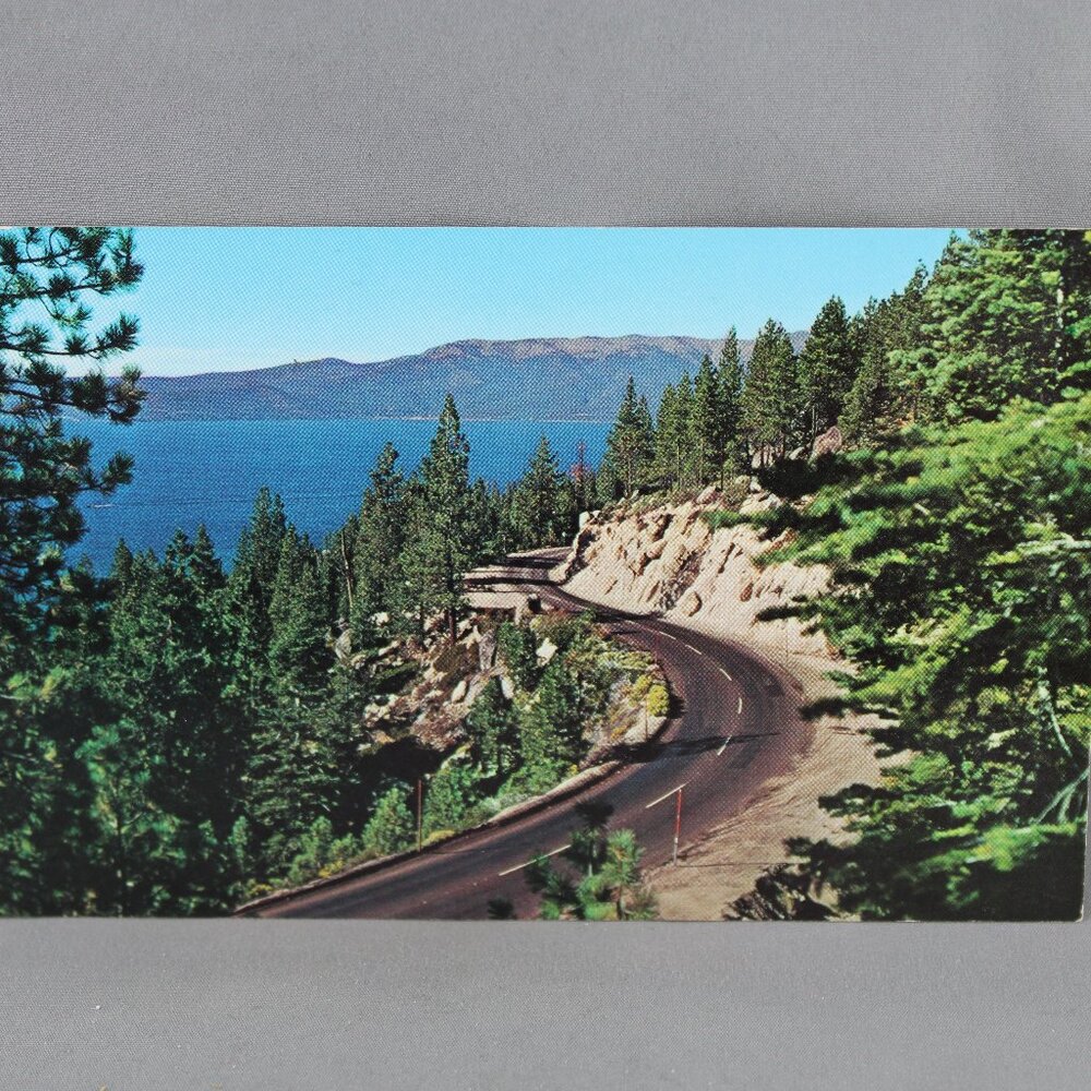 Vintage Postcard - Highway 28 Lake Tahoe Area - Dexter Press